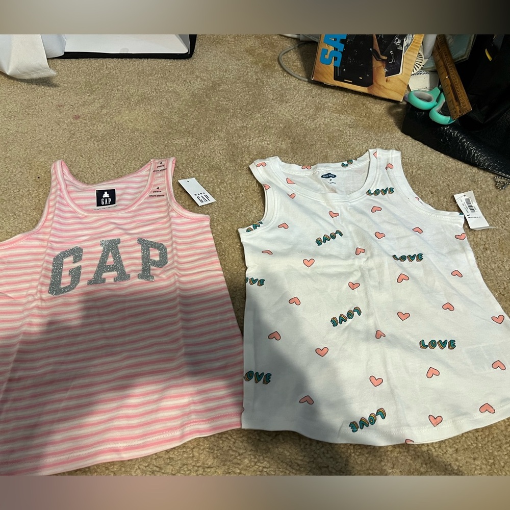 Gap and old navy tank tops - size 4T NwT